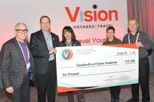 Canadian Breast Cancer Foundation Cheque