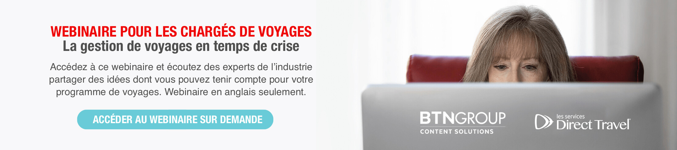 Accéder au webinaire pour les chargés de voyages