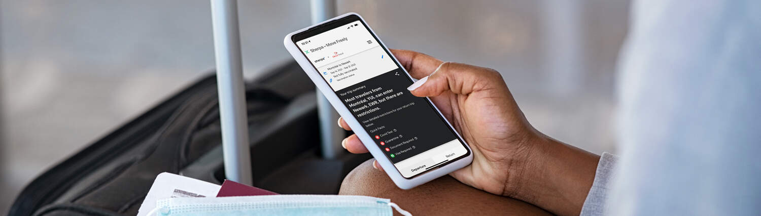 Using an app on the phone