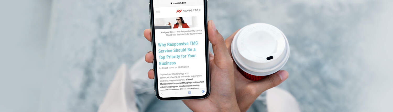 Reading a blog on the phone