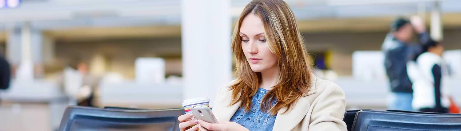 Woman in airport
