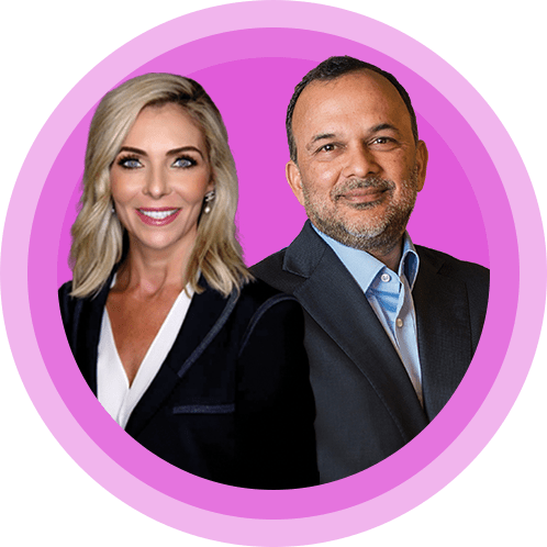 Headshots - CEO Christal Bemont and Exec. Chairman Steve Singh