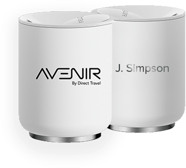 Tumblers with Avenir Logo