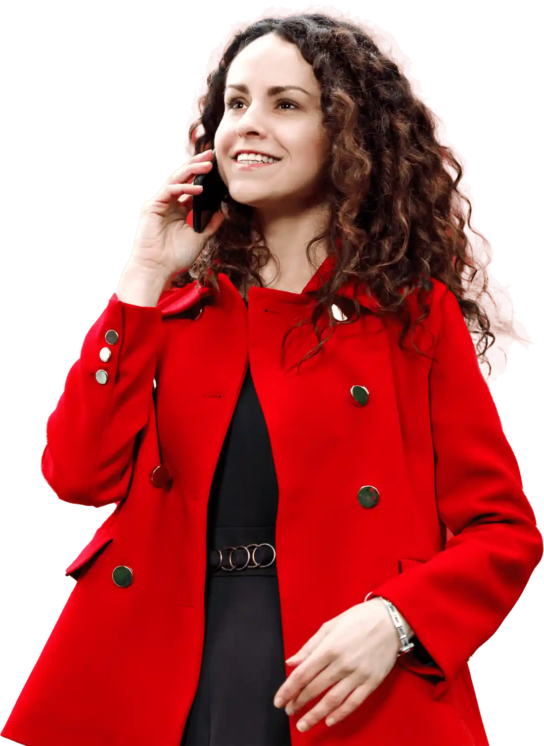Woman holding a phone