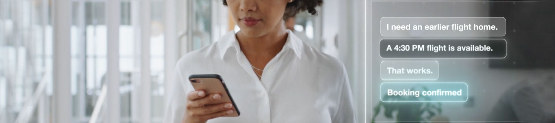 Woman watching phone