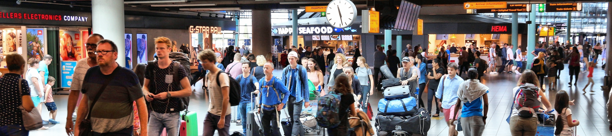 People in an airport