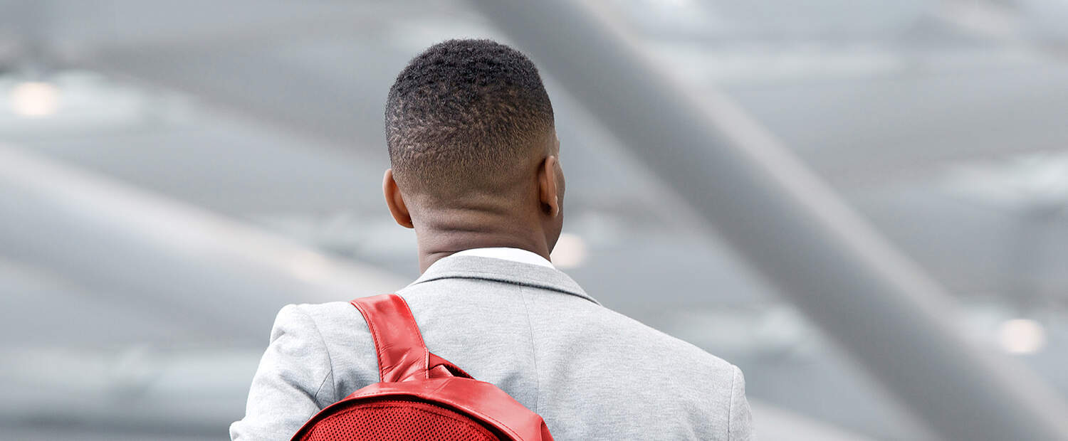 Backpack with the Direct Travel Logo