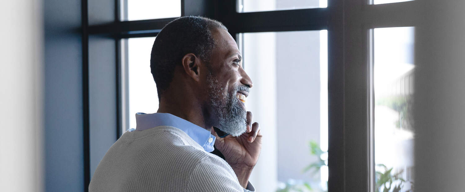 Man speaking on the phone