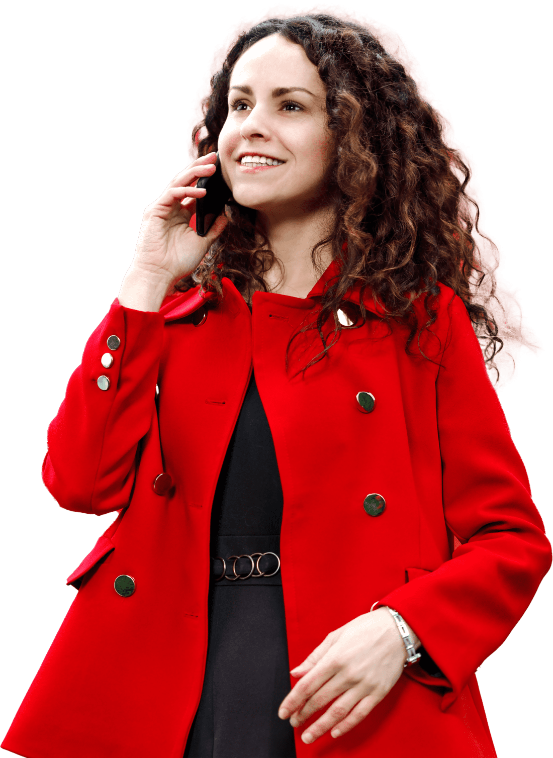 Woman holding a phone
